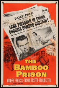 3j060 BAMBOO PRISON 1sh 1954 Robert Francis, Yank prisoner in China chooses bamboo curtain!