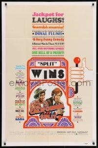 3j129 CALIFORNIA SPLIT style B 1sh 1974 George Segal & Elliott Gould as pro poker players!