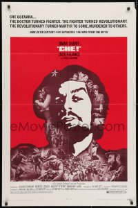 3j146 CHE 1sh 1969 art of Omar Sharif as Guevara, Jack Palance as Fidel Castro!
