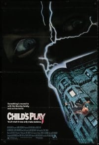 3j151 CHILD'S PLAY 1sh 1988 something's moved in, you'll wish it was only make-believe!