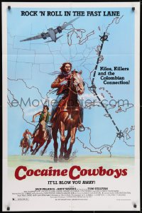 3j165 COCAINE COWBOYS 1sh 1982 Andy Warhol, story of kilos, killers & Colombian connection!