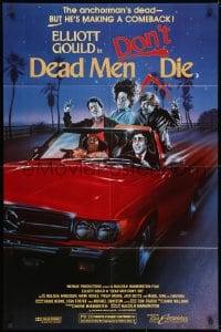 3j198 DEAD MEN DON'T DIE 1sh 1990 Elliott Gould, Melissa Sue Sanderson, wacky Craig zombie art!