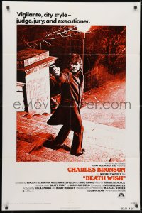3j206 DEATH WISH 1sh 1974 vigilante Charles Bronson is the judge, jury & executioner!