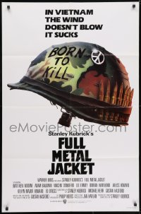 3j321 FULL METAL JACKET advance 1sh 1987 Stanley Kubrick Vietnam War movie, Philip Castle art!