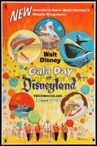 3j324 GALA DAY AT DISNEYLAND 1sh 1960 art of Matterhorn & other new attractions at the theme park!