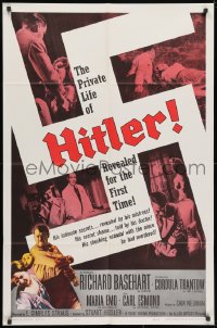 3j397 HITLER 1sh 1962 Richard Basehart in the title role, Women of Nazi Germany!