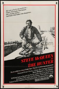 3j419 HUNTER 1sh 1980 bounty hunter Steve McQueen riding on top of a Chicago El!