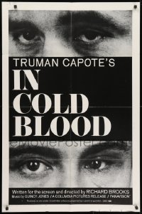 3j427 IN COLD BLOOD 1sh 1968 Richard Brooks directed, Robert Blake, Scott Wilson, Truman Capote!