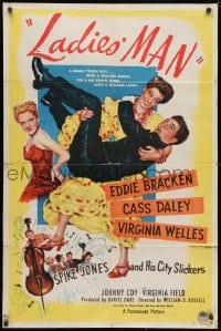 3j490 LADIES' MAN 1sh 1946 Eddie Bracken, Cass Daley & Virginia Welles!