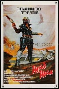 3j542 MAD MAX 1sh 1980 George Miller post-apocalyptic classic, Garland art of Mel Gibson!