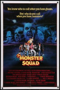 3j581 MONSTER SQUAD 1sh 1987 art of young heroes and classic villains by Craig!