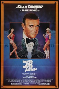 3j608 NEVER SAY NEVER AGAIN 1sh 1983 art of Sean Connery as James Bond 007 by Obrero!