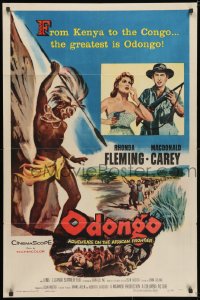 3j625 ODONGO 1sh 1956 Rhonda Fleming in an African adventure sweeping from Kenya to Congo!