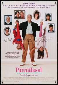 3j654 PARENTHOOD DS 1sh 1989 Steve Martin, Rick Moranis, Ron Howard, Keanu Reeves!