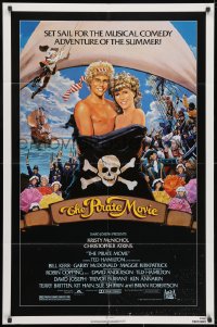 3j678 PIRATE MOVIE 1sh 1982 great art of sexy Kristy McNichol & Christopher Atkins!