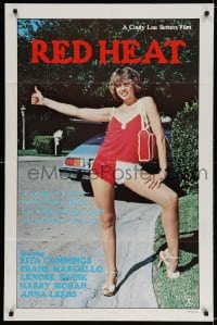 3j713 RED HEAT 1sh 1981 sexy hitchhiker Rita Cummings gets caught up in a bizarre mystery!