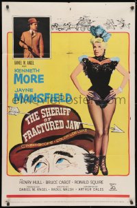 3j799 SHERIFF OF FRACTURED JAW 1sh 1959 sexy burlesque Jayne Mansfield, sheriff Kenneth More!