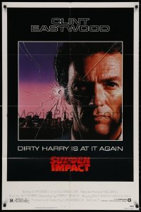 3j863 SUDDEN IMPACT 1sh 1983 Clint Eastwood is at it again as Dirty Harry, great image!