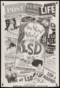 3j963 WEIRD WORLD OF LSD article style 1sh 1967 Robert Ground, big sensational shocker, drugs!