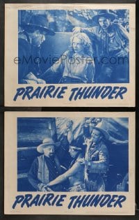 3k929 PRAIRIE THUNDER 2 LCs R1943 Dick Foran, Ellen Clancy, cool cowboy western action images!