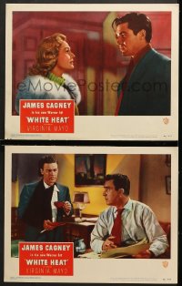 3k994 WHITE HEAT 2 LCs 1949 Raoul Walsh noir, Virginia Mayo, Edmond O'Brien, Cochran & Archer!