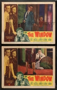 3k996 WINDOW 2 LCs 1949 Bobby Driscoll tries to tell the police what he saw, but nobody believes!