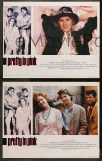 3k524 PRETTY IN PINK 7 English LCs 1986 great images of Molly Ringwald, Andrew McCarthy & Jon Cryer!