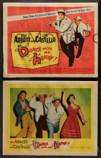 3k124 DANCE WITH ME HENRY 8 LCs 1956 Lou Costello, Gigi Perreau, his last movie with Bud!