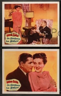 3k511 GENTLEMAN FROM NOWHERE 7 LCs 1948 Warner Baxter is paid to pose as Fay Baker's husband!