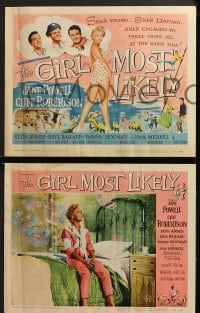 3k188 GIRL MOST LIKELY 8 LCs 1957 many wonderful images mostly of gorgeous Jane Powell!
