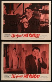 3k191 GREAT VAN ROBBERY 8 LCs 1963 Denis Shaw, Kay Callard, follow the excitement!