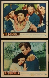 3k297 MIRACLE 8 LCs 1959 Roger Moore, sexy Carroll Baker, Napoleonic War epic!