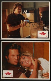 3k300 MORNING AFTER 8 LCs 1986 Sidney Lumet, close-ups of Jane Fonda & Jeff Bridges!