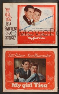 3k305 MY GIRL TISA 8 LCs 1948 Lili Palmer, Sam Wanamaker, a love team you'll fall in love with!