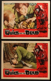 3k343 QUICK & THE DEAD 8 LCs 1963 a handful of men & two girls fight against unbelievable odds!