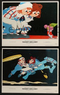 3k348 RAGGEDY ANN & ANDY 8 LCs 1977 A Musical Adventure, cute cartoon images!