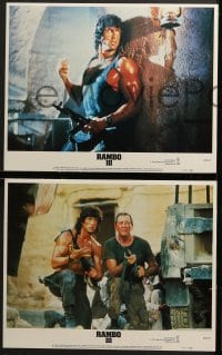 3k350 RAMBO III 8 LCs 1988 Sylvester Stallone returns as John Rambo, Richard Crenna