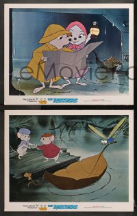 3k751 RESCUERS 3 LCs 1977 Disney mouse mystery adventure cartoon from the depths of Devil's Bayou!