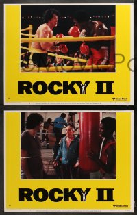 3k002 ROCKY II 8 LCs 1979 Sylvester Stallone, Talia Shire, Burgess Meredith, boxing sequel!
