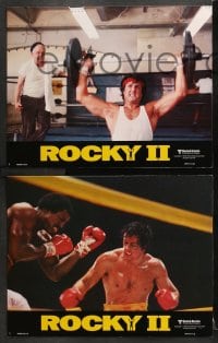 3k003 ROCKY II 6 style B int'l LCs 1979 Sylvester Stallone, Talia Shire, Burgess Meredith, boxing sequel!