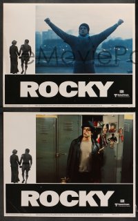 3k001 ROCKY 8 LCs 1976 Sylvester Stallone, Carl Weathers, Talia Shire, Avildsen boxing classic!