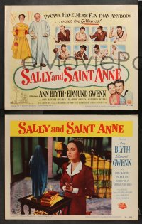 3k370 SALLY & SAINT ANNE 8 LCs 1952 Ann Blyth, Edmund Gwenn, Frances Bavier!