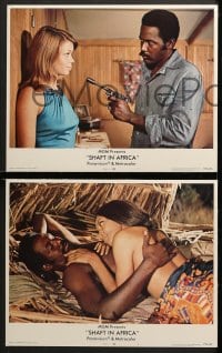3k387 SHAFT IN AFRICA 8 LCs 1973 Richard Roundtree stickin' it all the way in the Motherland!