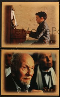 3k763 SHINE 3 LCs 1996 great images from biography of pianist David Helfgott starring Geoffrey Rush!