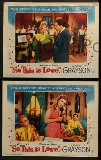 3k404 SO THIS IS LOVE 8 LCs 1953 sexy Kathryn Grayson in the story of Grace Moore!