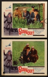 3k415 STAKEOUT 8 LCs 1962 Bing Russell, Bill Hale, betrayed by a woman, cornered by the law!
