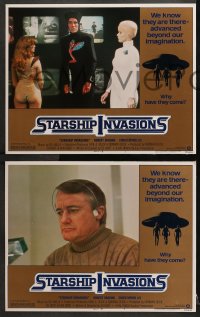 3k418 STARSHIP INVASIONS 8 LCs 1977 Robert Vaughan, Christopher Lee, aliens & sexy women!