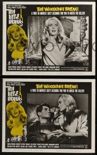 3k435 TEN LITTLE INDIANS 8 LCs 1966 Agatha Christie, sexy Shirley Eaton seduces Hugh O'Brian!