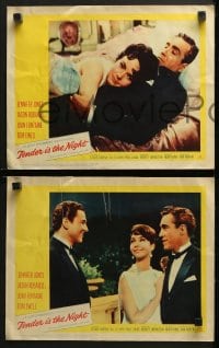3k438 TENDER IS THE NIGHT 8 LCs 1961 pretty Jennifer Jones, Jason Robards & Cesare Danova!
