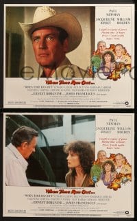 3k485 WHEN TIME RAN OUT 8 LCs 1980 Paul Newman, William Holden & Jacqueline Bisset!